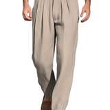 Pantalons amples en lin