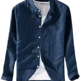 Chemise décontractée en coton-lin