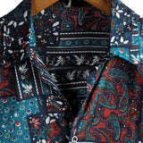 Chemise Casual en Coton pour Homme à Manches Courtes