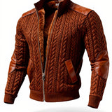 Veste d'extérieur en jacquard tricoté Valdenzo