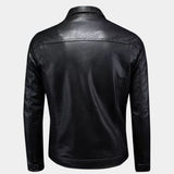 Veste en cuir bronzé rebelle