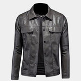 Veste en cuir bronzé rebelle