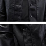 Veste en cuir bronzé rebelle