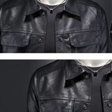 Veste en cuir bronzé rebelle