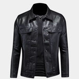 Veste en cuir bronzé rebelle