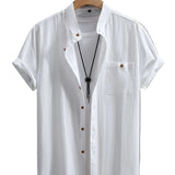 Chemise Courte à Manches Relaxée
