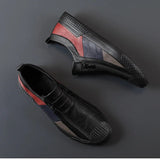Chaussures en Cuir avec Fermeture Éclair
