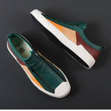 Chaussures en Cuir avec Fermeture Éclair