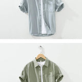 Chemise en Coton à Manches Courtes