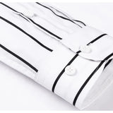 Chemise en Coton Rayée Élégante