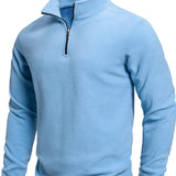 Pull zippé à manches longues