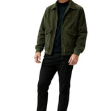 Veste en velours côtelé pour homme – Vert armée