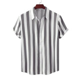 Chemise d'Été Rayée Respirante