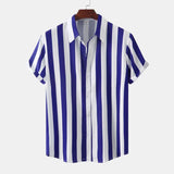 Chemise d'Été Rayée Respirante