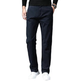 Pantalons en Coton Coupe Droite