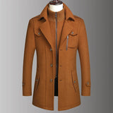 Manteau en Laine à Col Double