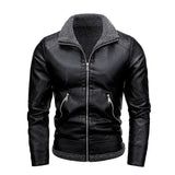 Veste en Cuir Fleece Élégante