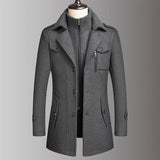 Manteau en Laine à Col Double