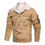 Veste en Cuir Fleece Élégante