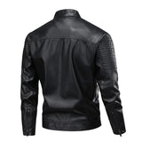 Veste en Cuir Multi Poches