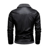 Veste en Cuir Fleece Élégante