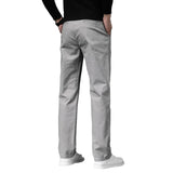 Pantalons en Coton Coupe Droite