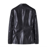 Veste en Cuir Décontractée pour Affaires