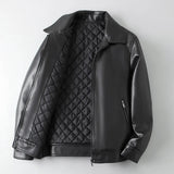 Veste en Cuir Business Décontractée