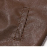 Veste de Biker en Cuir Vintage