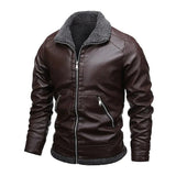 Veste en Cuir Fleece Élégante