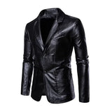 Veste en Cuir Décontractée pour Affaires