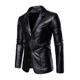 Veste en Cuir Casual d'Affaires