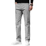 Pantalons en Coton Coupe Droite