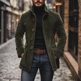 Manteau en Velours Côtelé Vintage