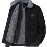 Veste en Corduroy Élégante Doublée en Fleece