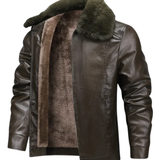 Veste en Cuir Fleece Épais