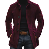 Manteau en Velours Côtelé Vintage