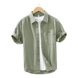 Chemise en Coton à Manches Courtes