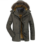 Veste d'hiver avec capuche en coton